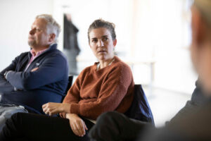 Anouk Focquier, granddaughter of Belgian resistance fighter Viktor Focquier. Photo: Ruthe Zuntz